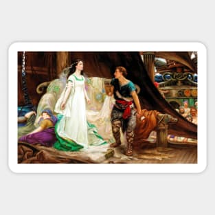 Tristan and Isolde - Herbert James Draper Sticker